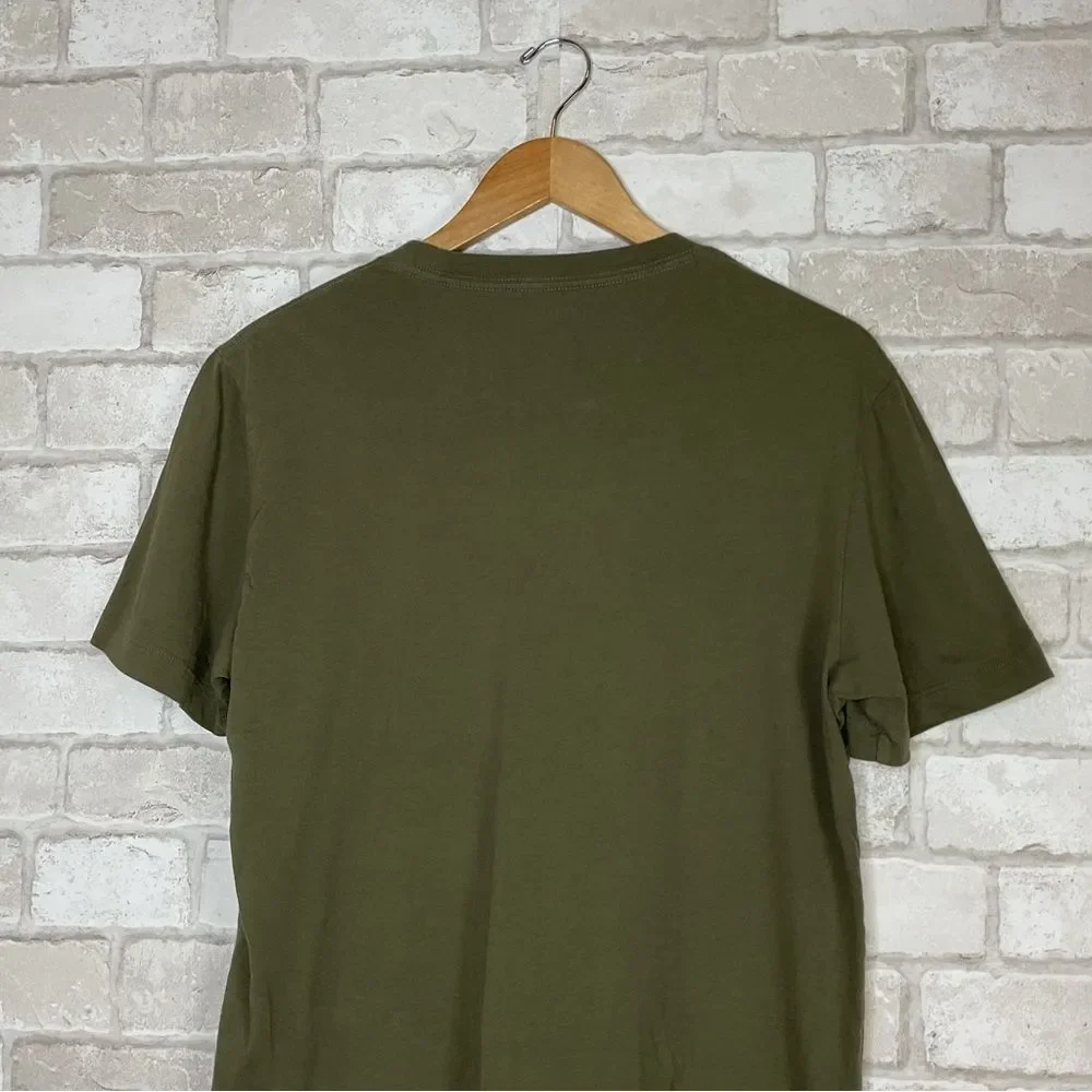 True Religion Men's Olive Green LA California Tee Size M